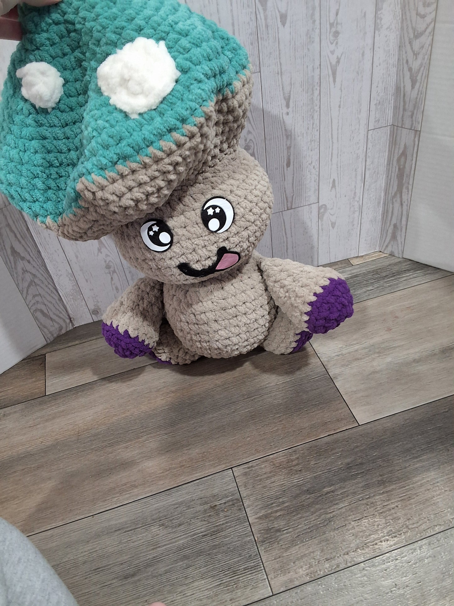 Jumbo Crochet Mushroom Guy