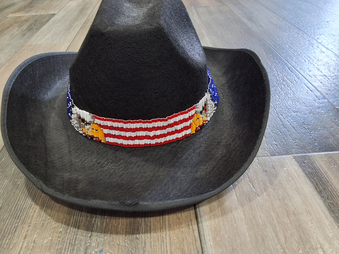 Beaded Eagle Hat Band