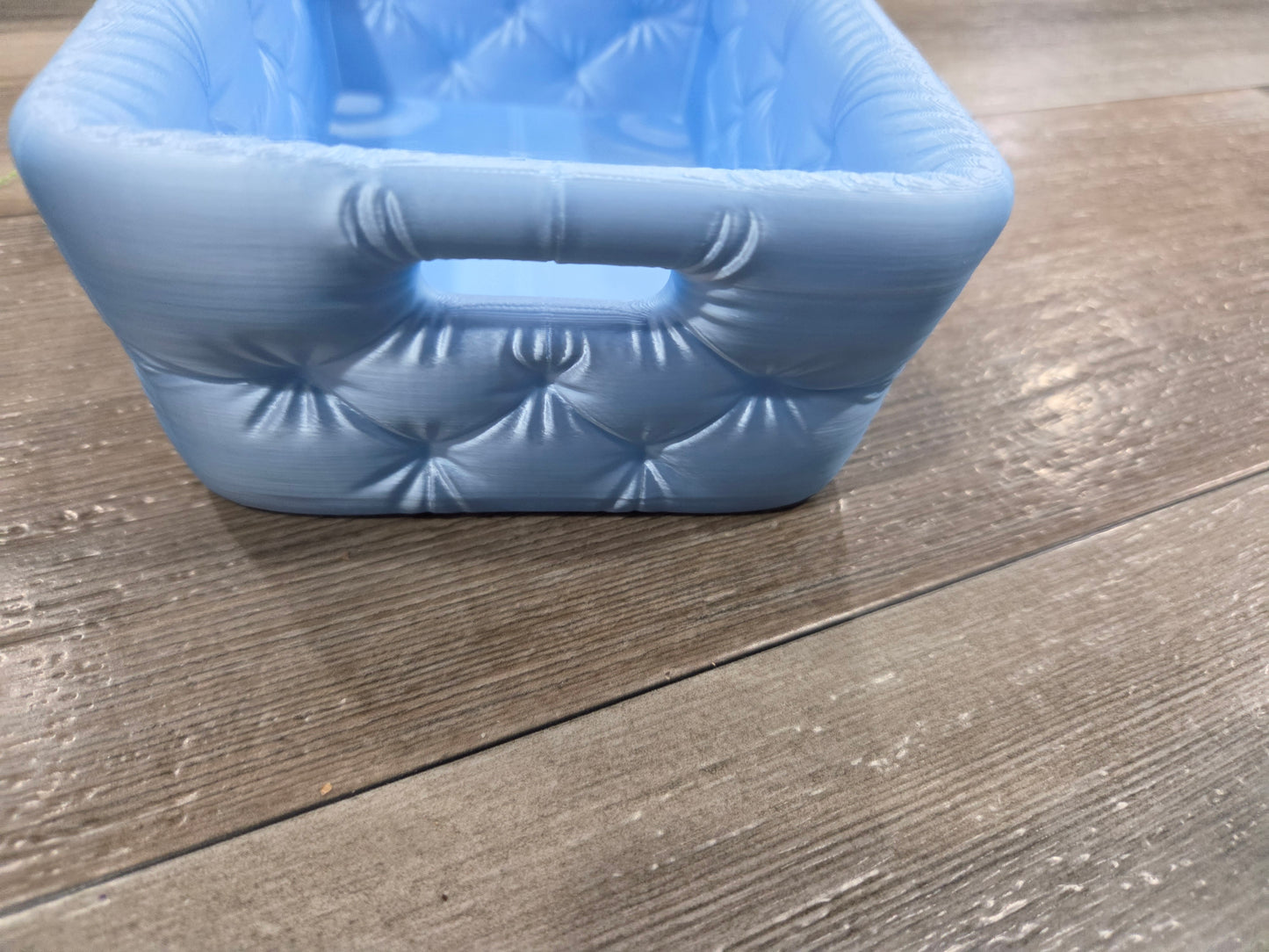 Puffy Quilted Vanity Basket