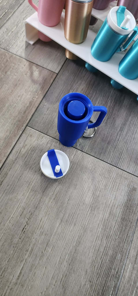 Blue Tumbler Keychain