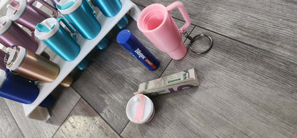 Pastel Pink Tumbler Keychain