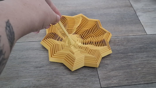 Gold 10 point star Jumbo fidget