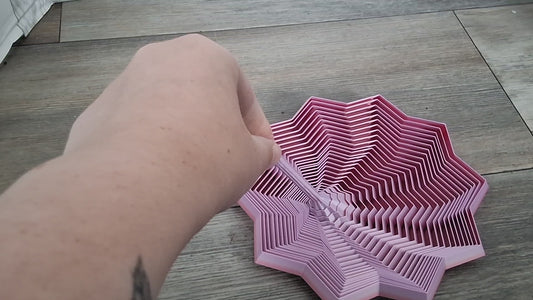 Purple 10 Point Star Jumbo Fidget