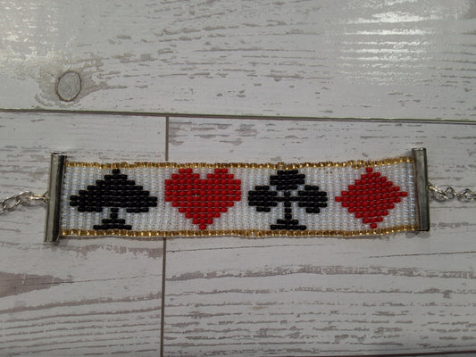 Poker beaded Bracelet