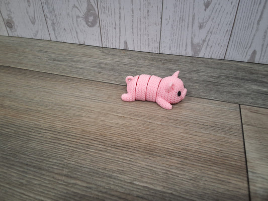 Mini Knitted Articulated Piggy Friend