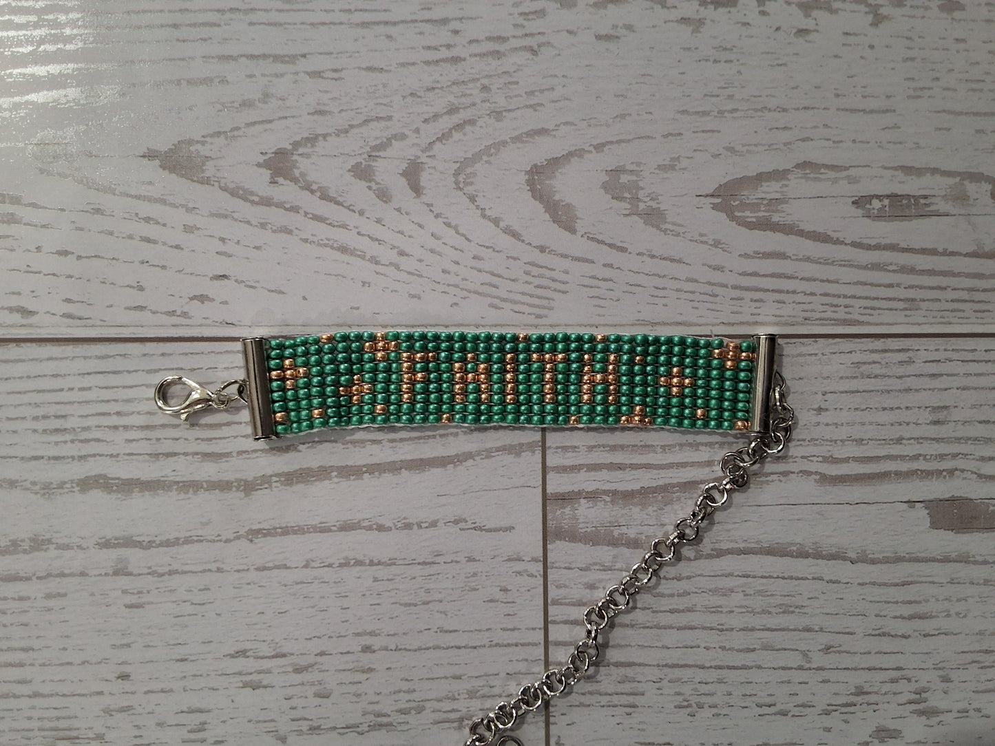 Faith beaded bracelet