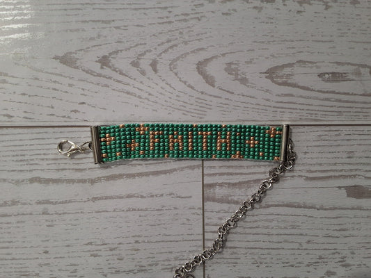 Faith beaded bracelet