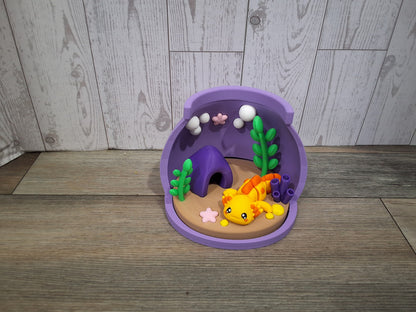 Purple Axolotl Tank