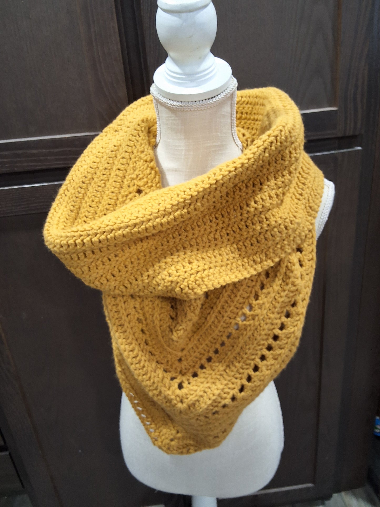 Sunflower Yellow Triangle Infinity Scarf