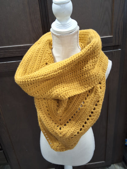 Sunflower Yellow Triangle Infinity Scarf