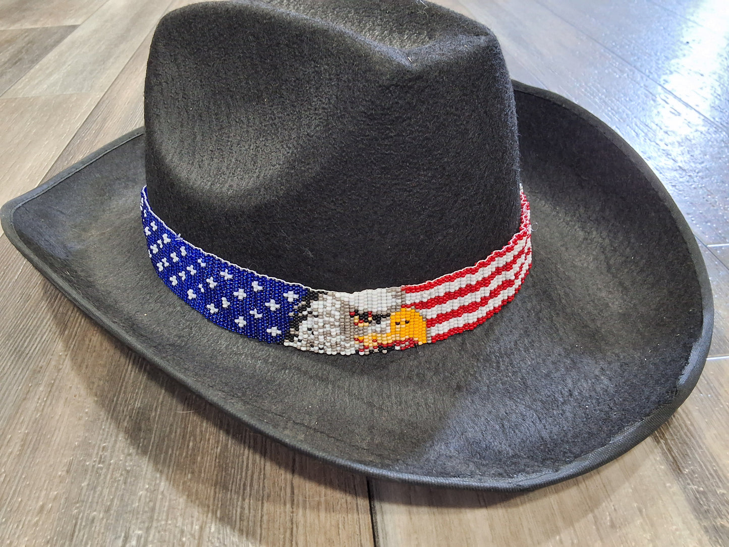 Beaded Eagle Hat Band
