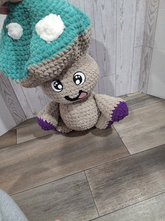Jumbo Crochet Mushroom Guy