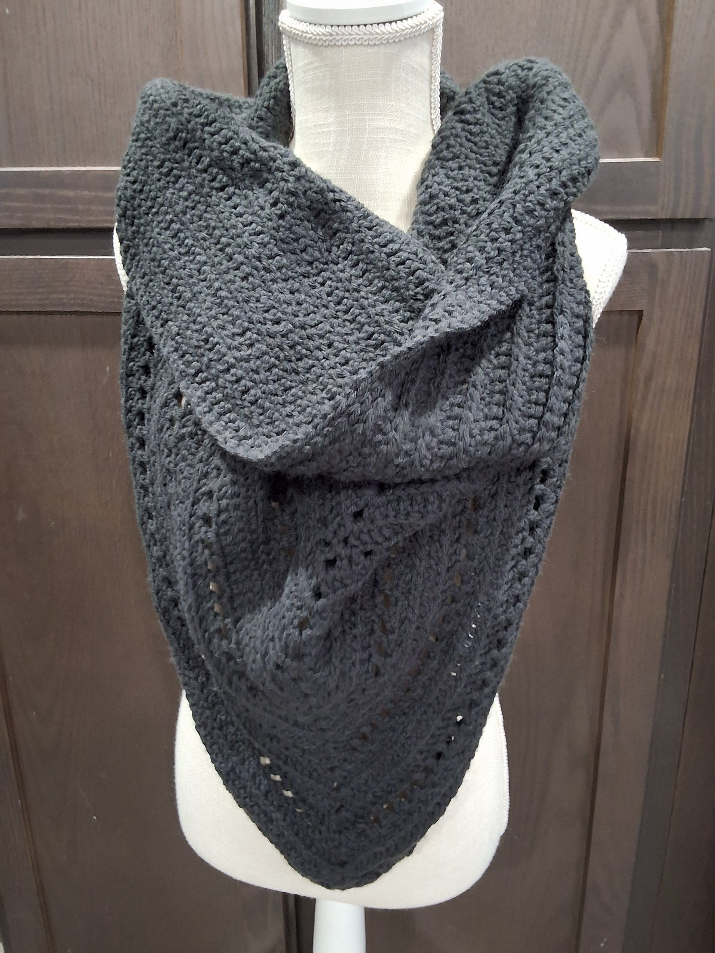 Charcoal Triangle Infinity Scarf