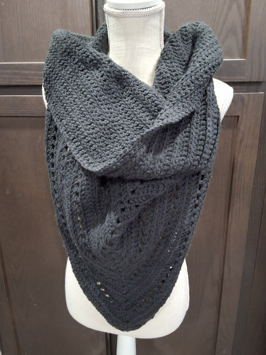 Charcoal Triangle Infinity Scarf