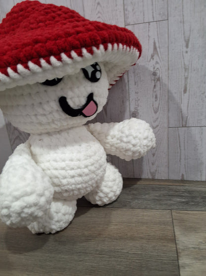 Jumbo Crochet Mushroom Guy