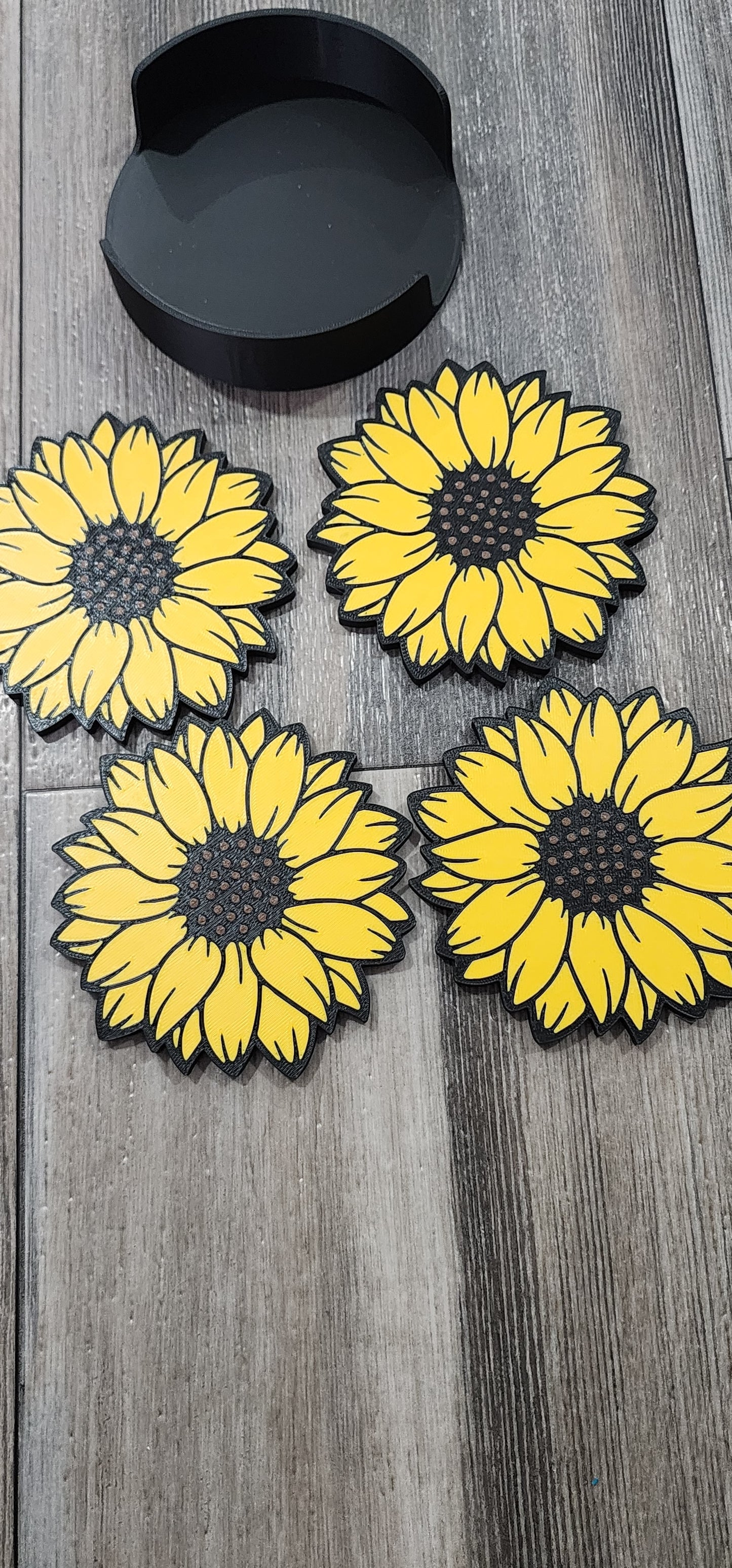 Sunflower Coaster Set
