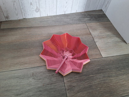 Pink 10 point Star jumbo Fidget