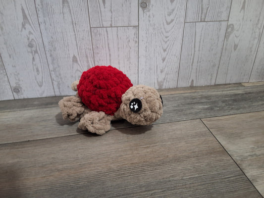 Crochet red Tank the Turtle