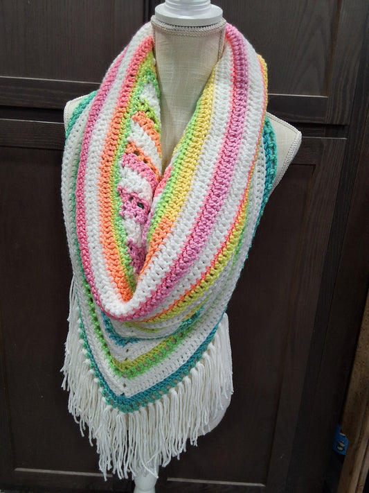 Rainbow Triangle Infinity Scarf