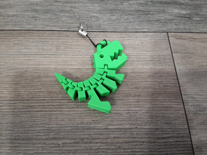 Flexi T Rex keycain/Backpack Charm