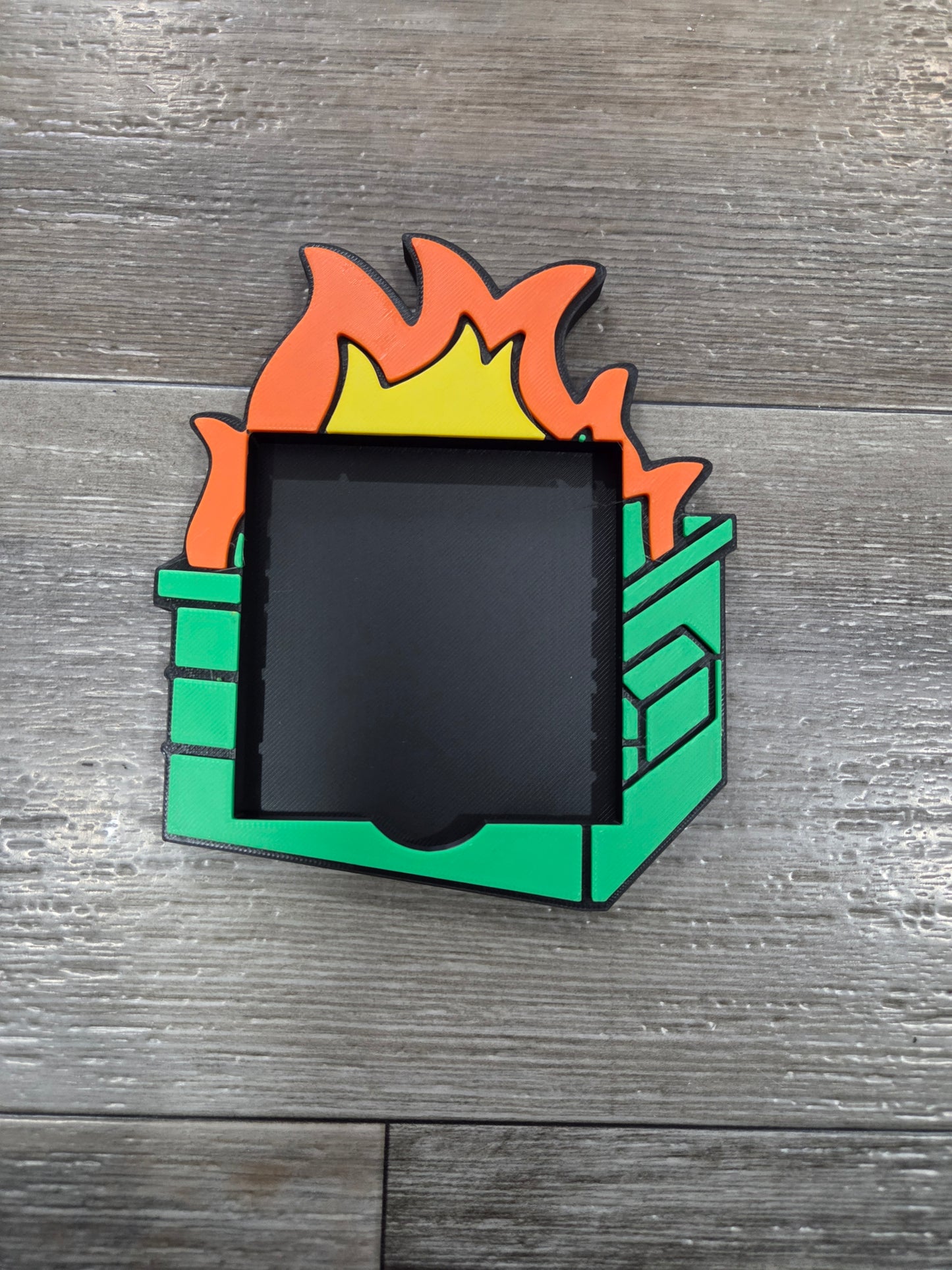 Dumpster Fire Post it Note Holder