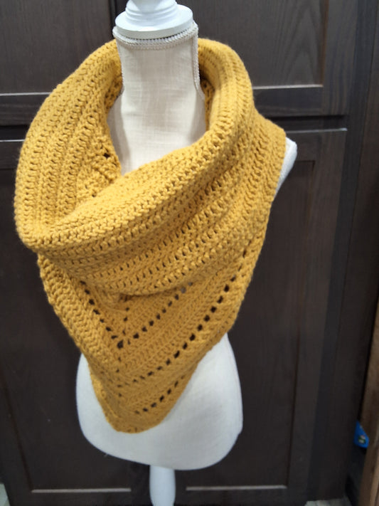 Sunflower Yellow Triangle Infinity Scarf