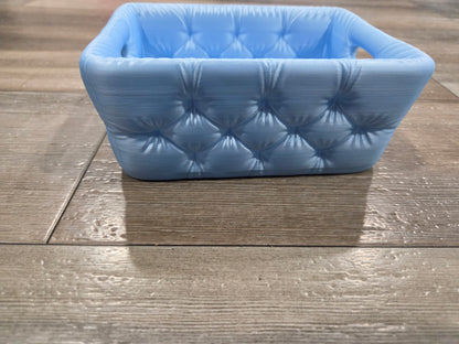 Puffy Quilted Vanity Basket