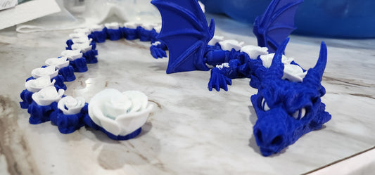 Blue rose dragon
