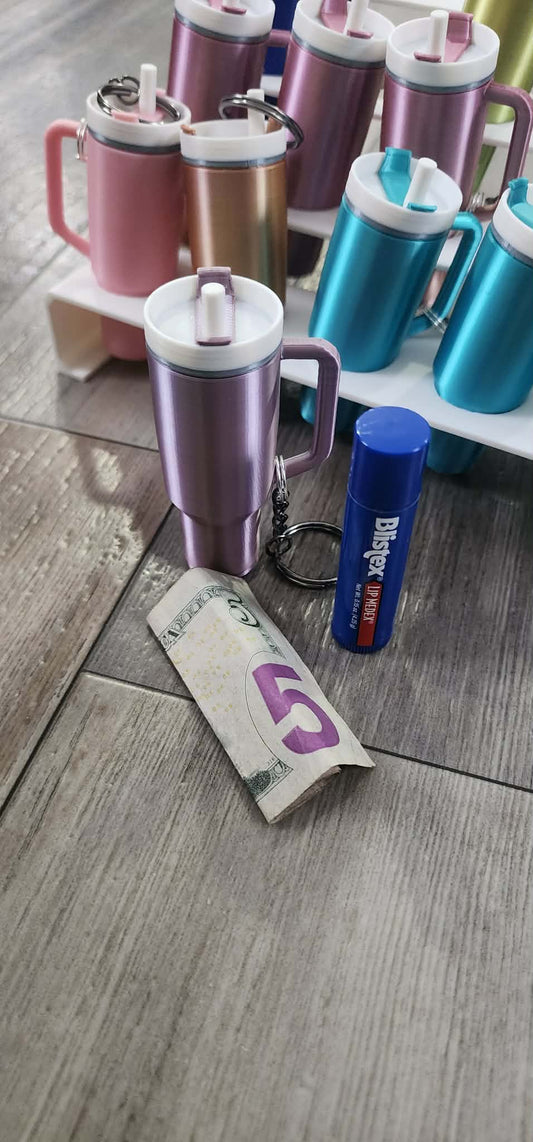 Silk Purple Tumbler Keychain