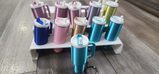 Teal Tumbler Keychain